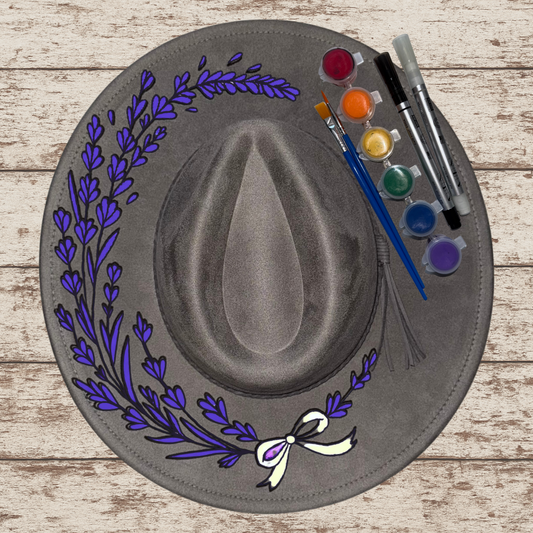 Paint your own hat Art Kit - Lavender