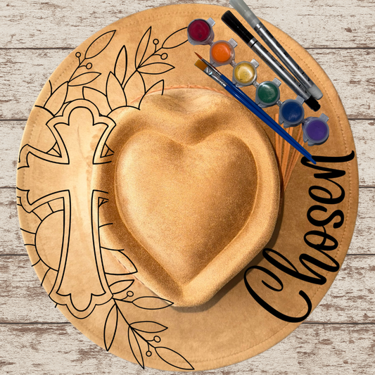 Paint your own Heart Hat Art Kit - Chosen