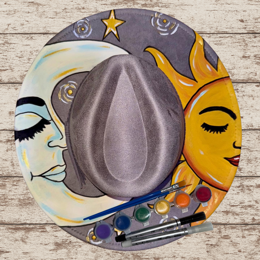 Paint your own hat Art Kit - Sun & Moon