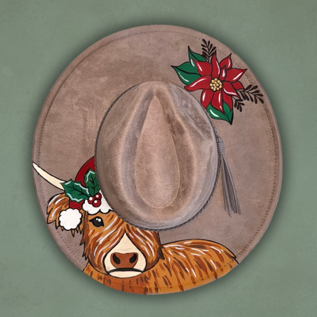 Christmas Highlander Painted Hat