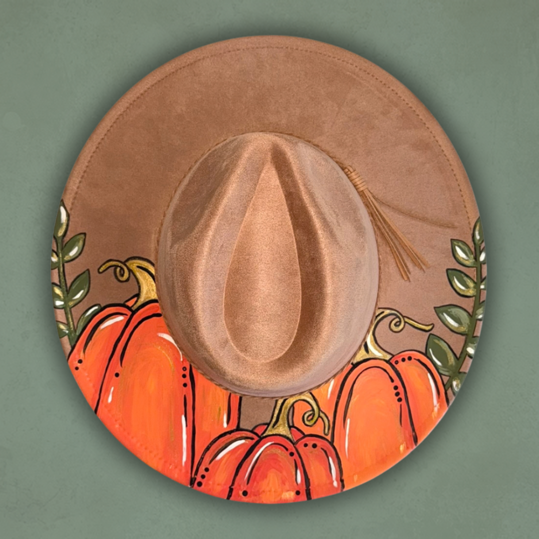 Pumpkins Painted Hat