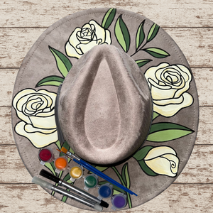 Paint your own Hat Art Kit - Roses