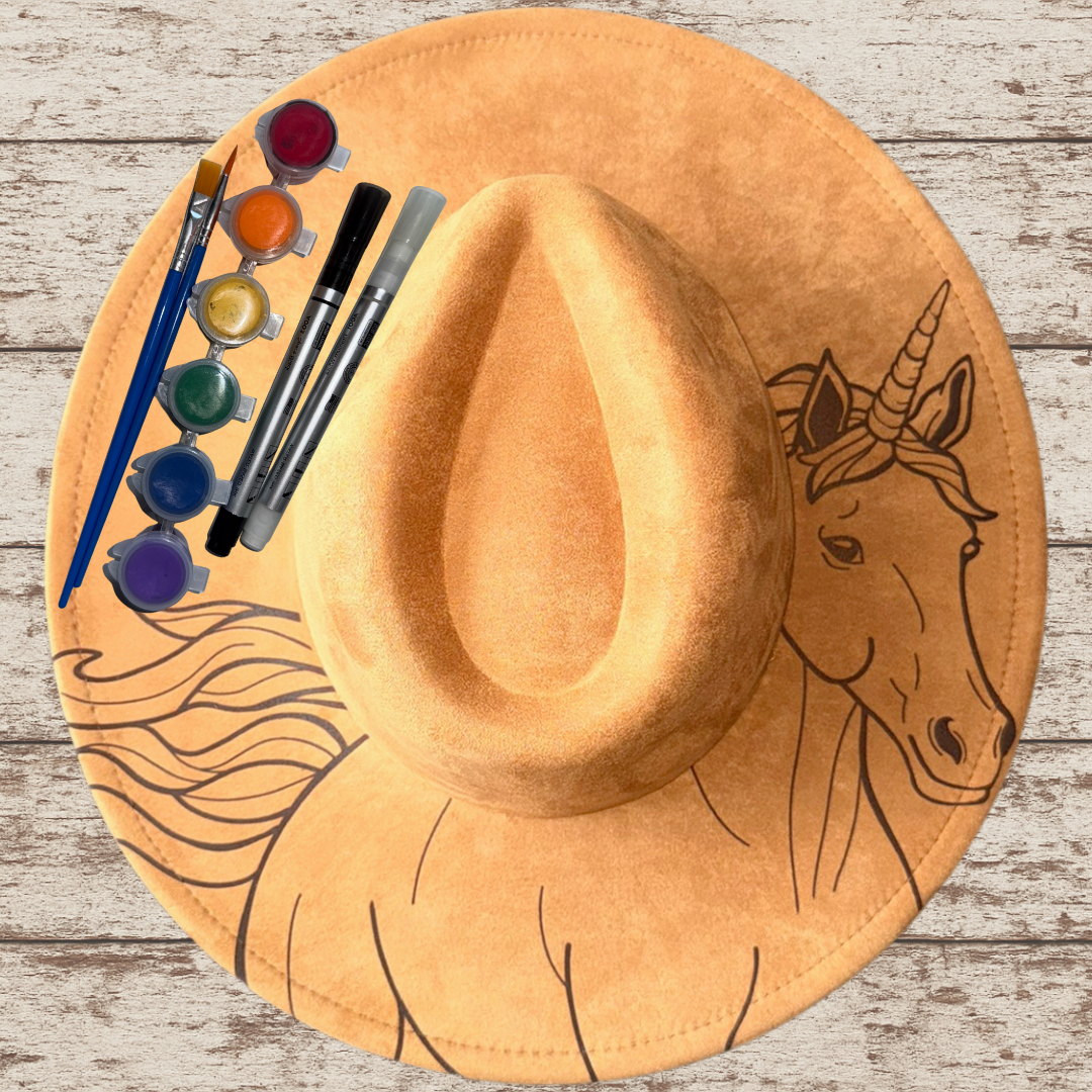 Paint your own hat Art Kit - Unicorn