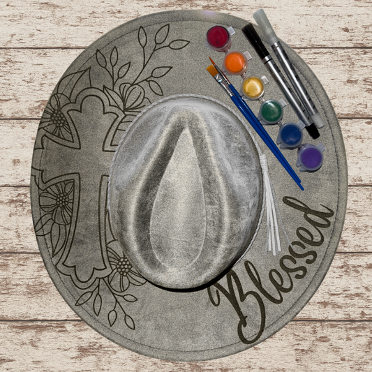Paint your own hat Art Kit - Blessed