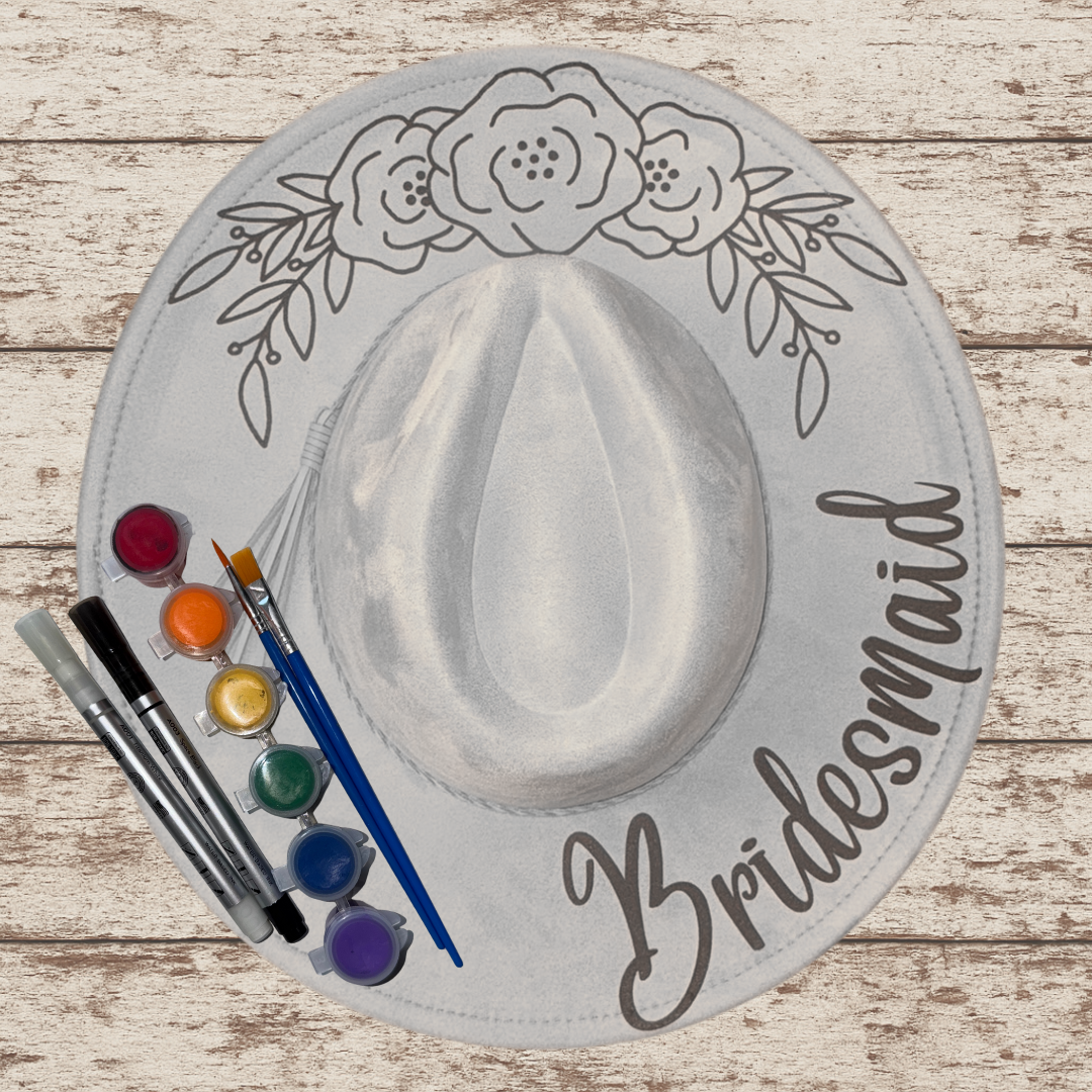 Paint your own hat Art Kit - Bridesmaid