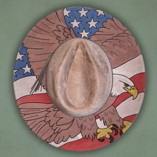 American Eagle Painted Hat