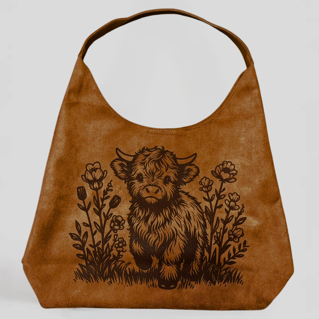 Laser Burned Shoulder Bag - Wildflower Highlander