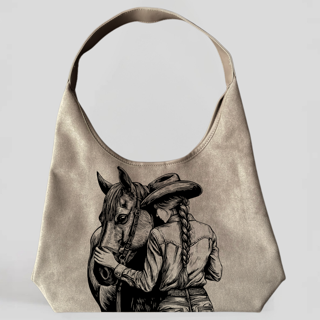 Laser Burned Shoulder Bag - Cowgirl & Companion
