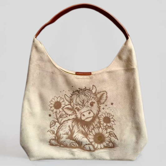 Laser Burned Shoulder Bag - Sunflower Highlander