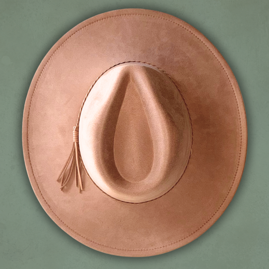 Laser Burned Wide Brim Hat - Blank