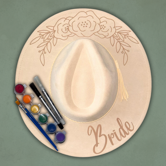 Paint your own hat Art Kit - Bride