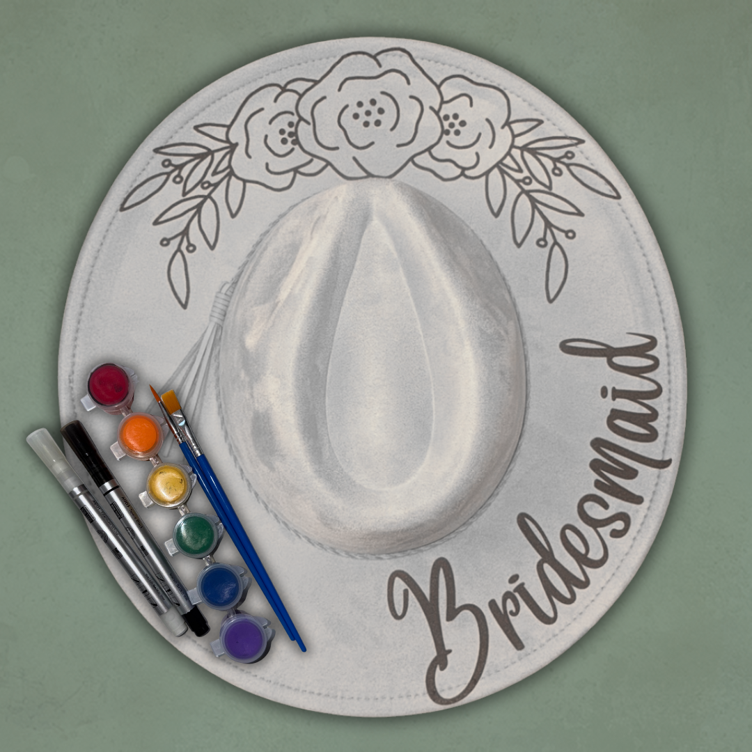 Paint your own hat Art Kit - Bridesmaid