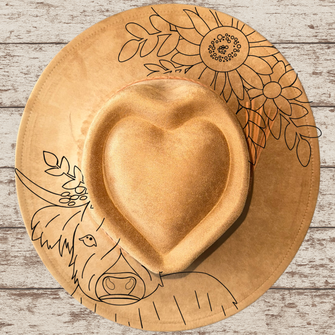 Paint your own Heart Hat Art Kit - Honey Highlander