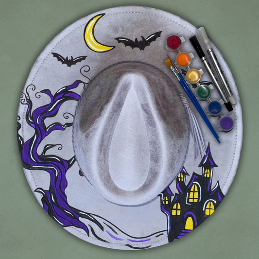 Paint your own hat Art Kit - Haunted House
