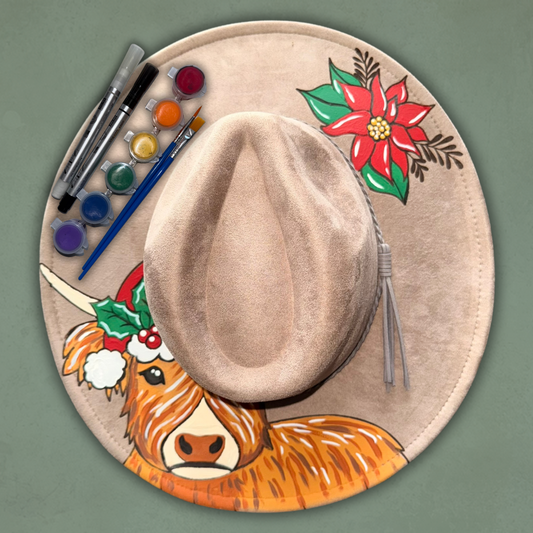 Paint your own hat Art Kit - Christmas Highlander