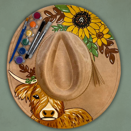 Paint your own hat Art Kit - Honey Highlander
