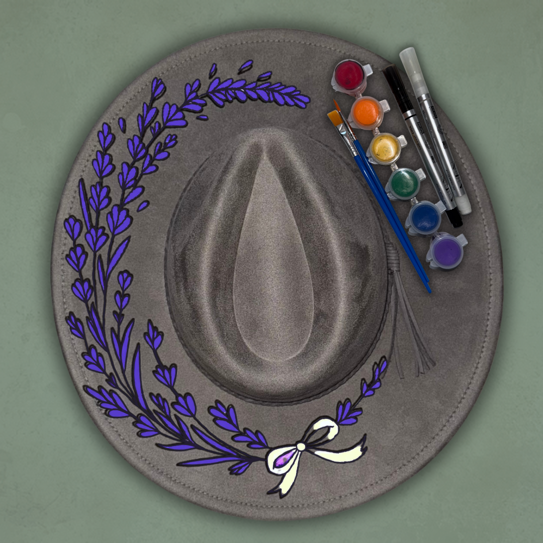 Paint your own hat Art Kit - Lavender