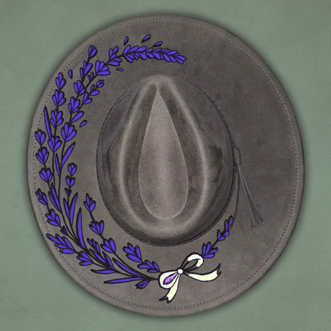 Paint your own hat Art Kit - Lavender