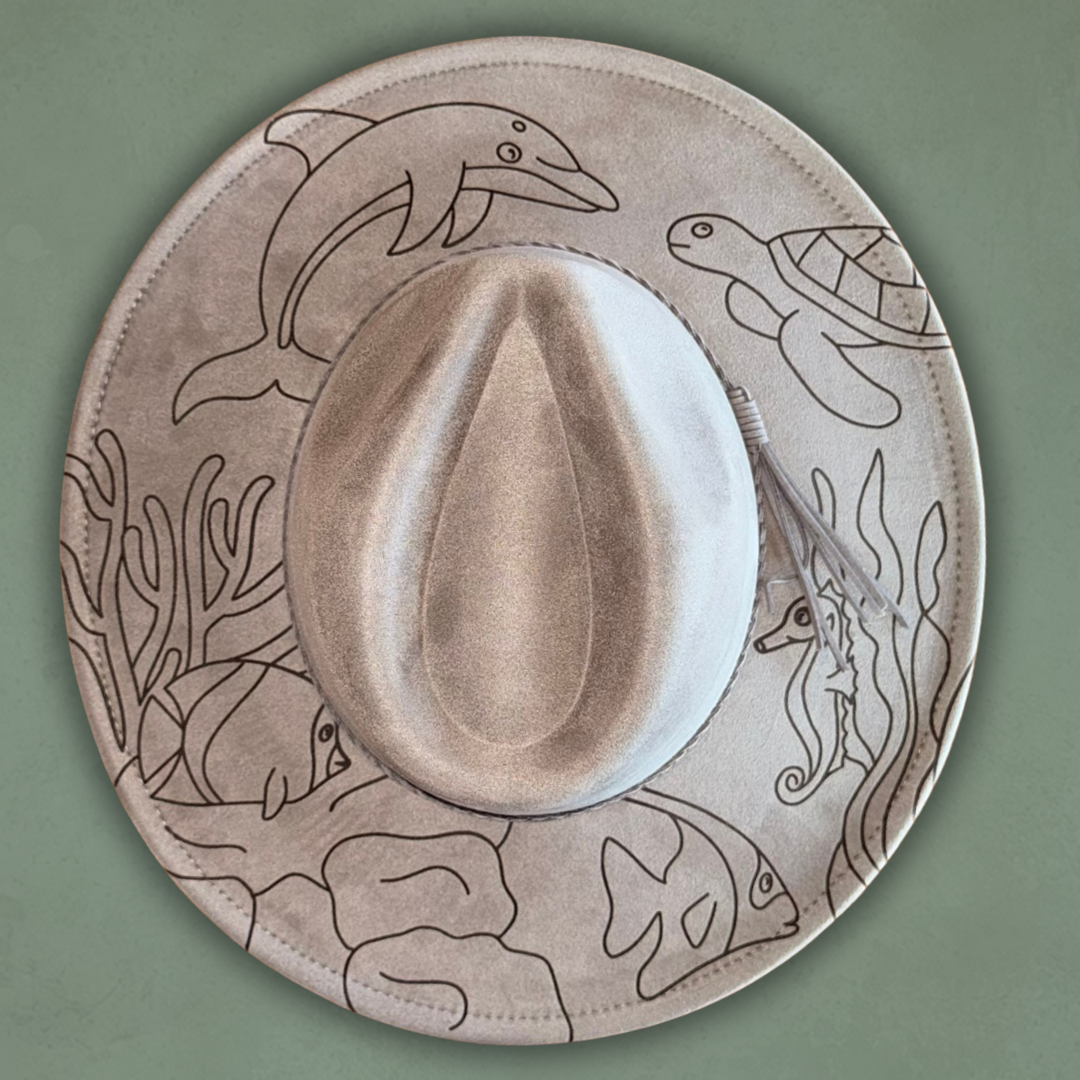 Paint your own hat Art Kit - Ocean Critters