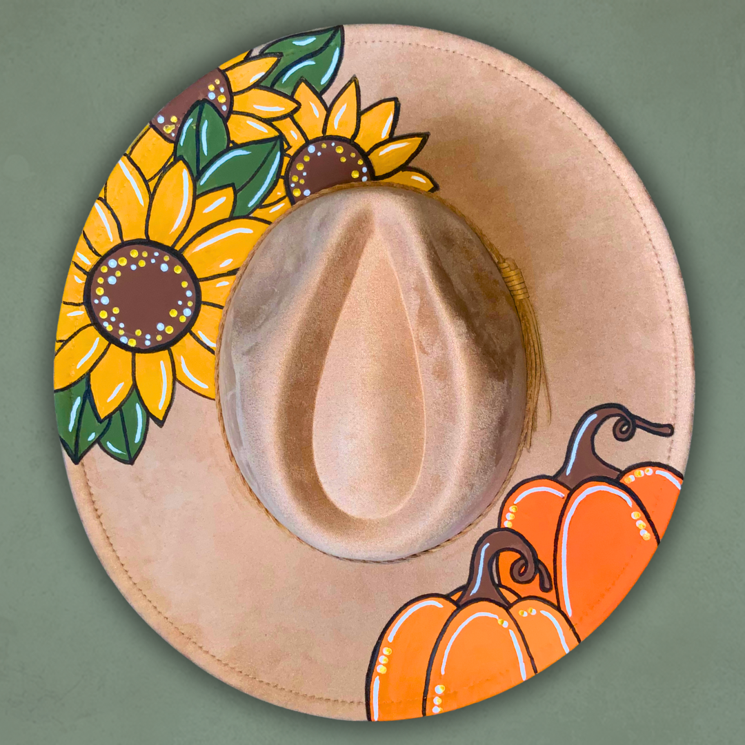 Paint your own hat Art Kit - Sunflowers & Pumpkins