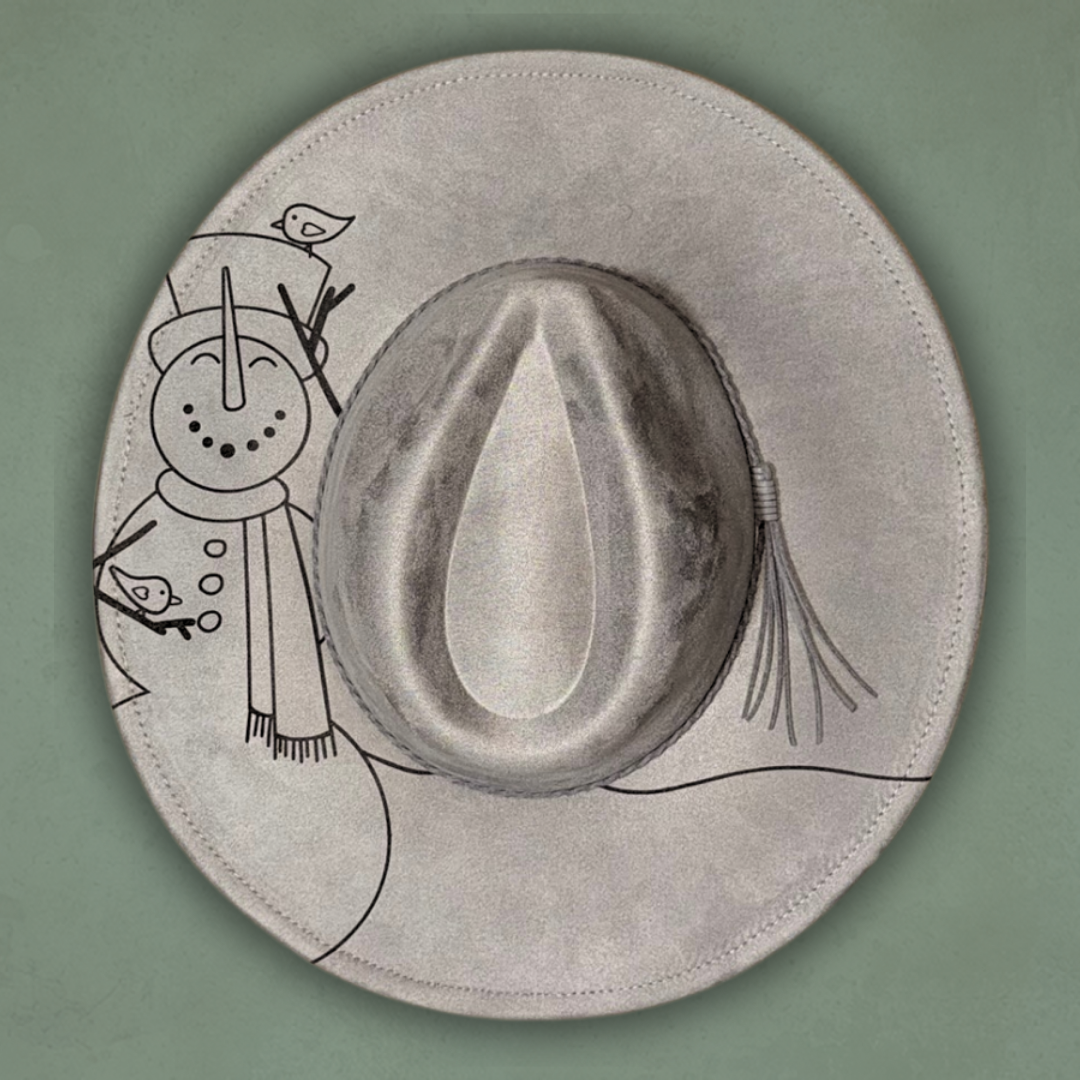 Paint your own hat Art Kit - Smiling Snowman