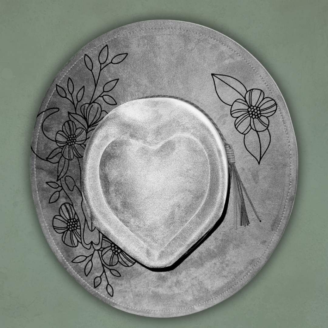 Paint your own Heart Hat Art Kit - Steer Skull