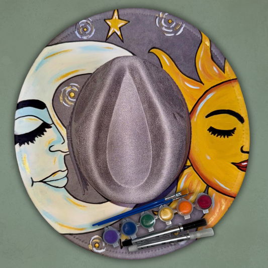 Paint your own hat Art Kit - Sun & Moon