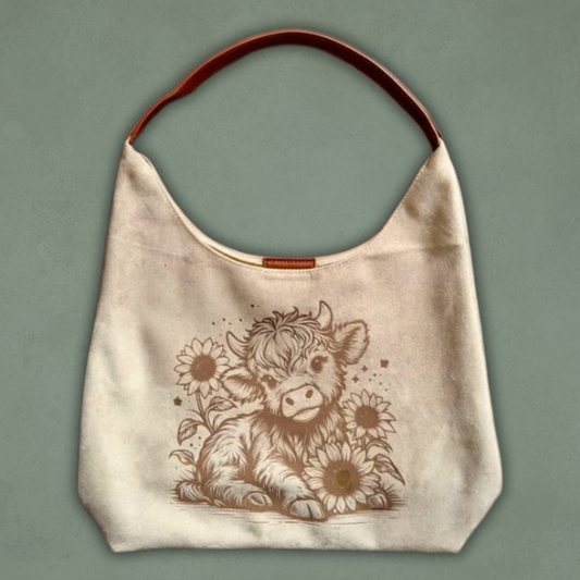 Laser Burned Shoulder Bag - Sunflower Highlander