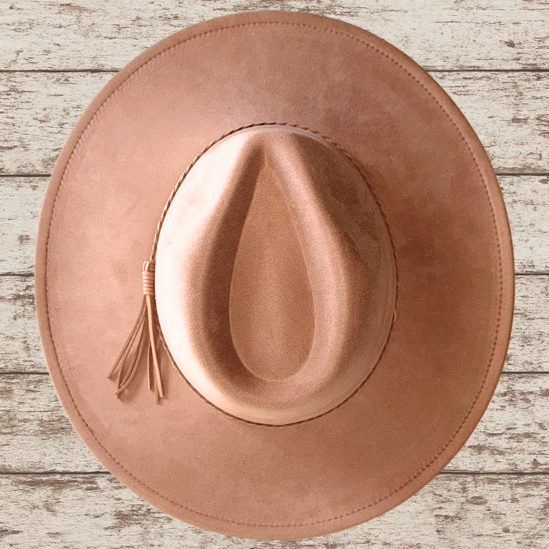 Laser Burned Wide Brim Hat - Blank