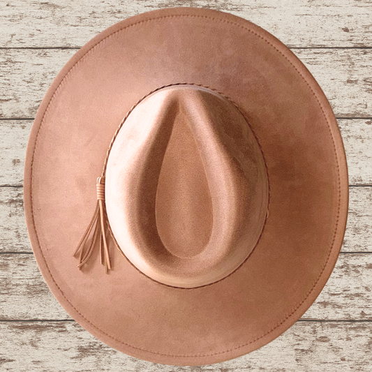 Laser Burned Wide Brim Hat - Blank