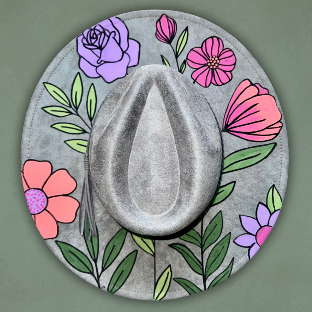 Paint your own Hat Art Kit - Wildflowers